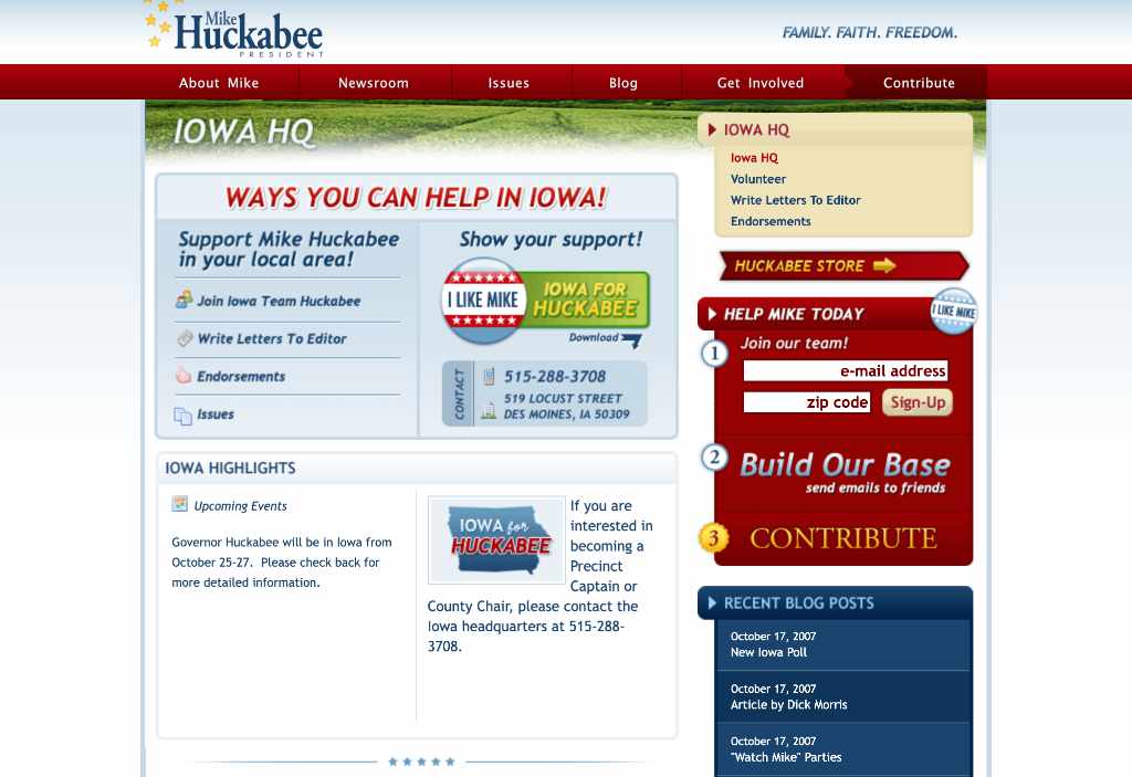 Huckabee screen shot